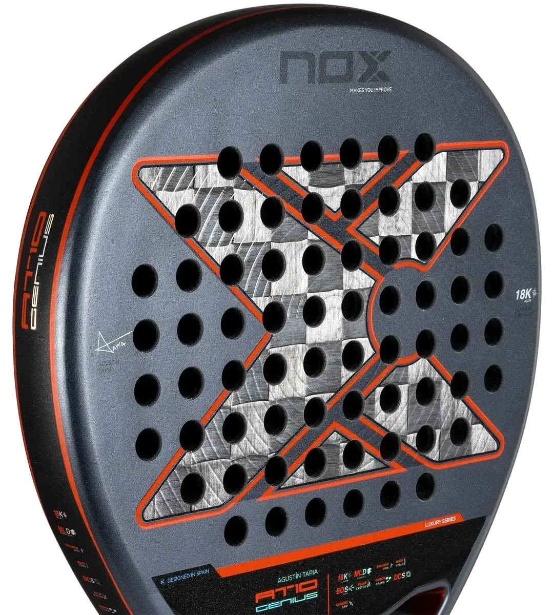 Nox AT10 Luxury Genius 18K Alum 2025 (Tapia), foto prodotto da un'altra angolazione